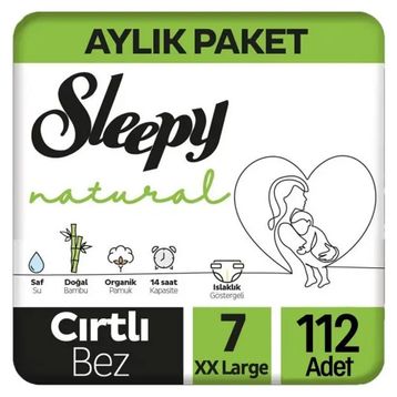 Sleepy Natural No:7 XXLarge 112 Adet Bebek Bezi