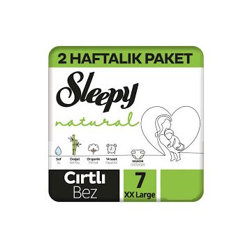 Sleepy Natural No:7 XXLarge 128 Adet Bebek Bezi