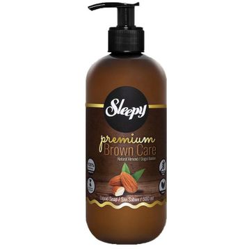 Sleepy Premium Brown Care Doğal Badem 500 ml Sıvı Sabun (3 adet)
