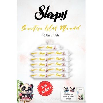 Sleepy Sensitive 11x50'li Bebek Islak Mendil
