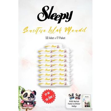 Sleepy Sensitive 17x50'li Bebek Islak Mendil