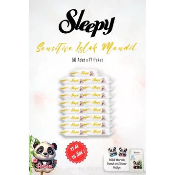Sleepy Sensitive 17x50'li Bebek Islak Mendil