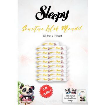 Sleepy Sensitive 17x50'li Bebek Islak Mendil
