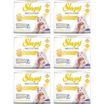 Sleepy Sensitive 50x6'lı 300 Yaprak Islak Havlu