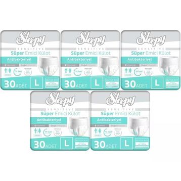 Sleepy Sensitive Large 150 Adet Emici Külot