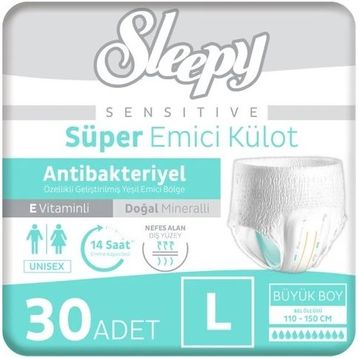 Sleepy Sensitive Large 30 Adet Emici Külot