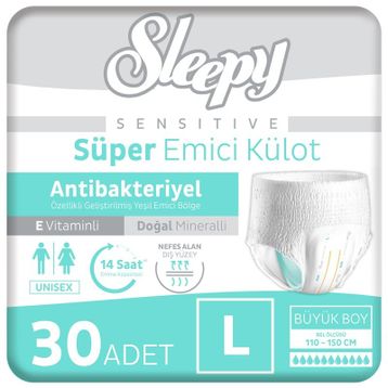 Sleepy Sensitive Large 30 Adet Emici Külot