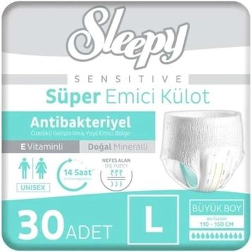 Sleepy Sensitive Large 30 Adet Emici Külot