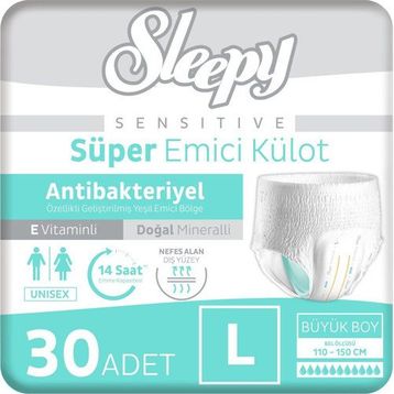 Sleepy Sensitive Large 30 Adet Emici Külot