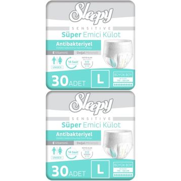 Sleepy Sensitive Large 60 Adet Emici Külot