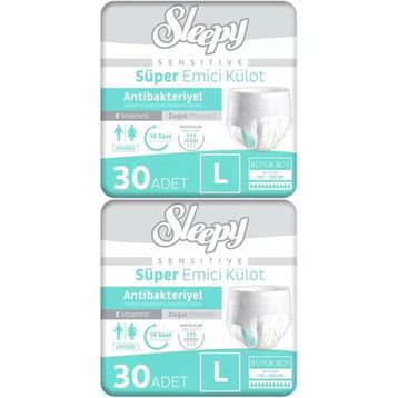 Sleepy Sensitive Large 60 Adet Emici Külot