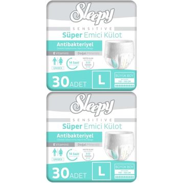 Sleepy Sensitive Large 60 Adet Emici Külot
