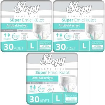 Sleepy Sensitive Large 90 Adet Emici Külot