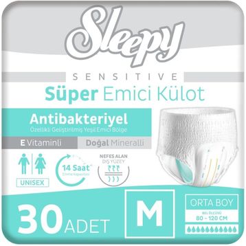 Sleepy Sensitive Medium 30 Adet Emici Külot