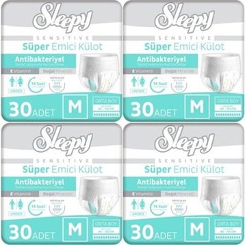 Sleepy Sensitive Medium 4x30 Adet Emici Külot