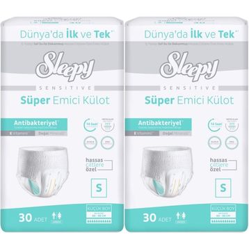 Sleepy Sensitive Small 60 Adet Emici Külot