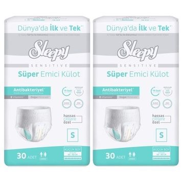 Sleepy Sensitive Small 60 Adet Emici Külot