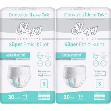 Sleepy Sensitive Small 60 Adet Emici Külot