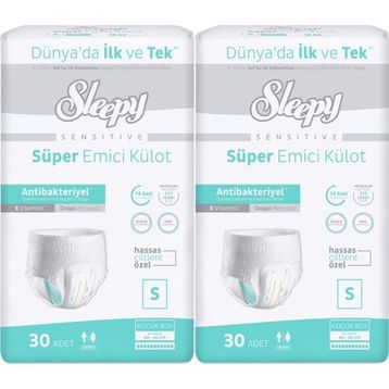 Sleepy Sensitive Small 60 Adet Emici Külot