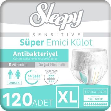 Sleepy Sensitive XLarge 120 Adet Emici Külot