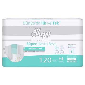 Sleepy Small Beden 120 Adet Belbantlı Hasta Bezi