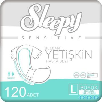 Sleepy Yetişkin 120 Adet Large Hasta Bezi