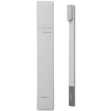 Slim By Apriori Beyaz Gümüş Orta Diş Fırçası