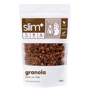 Slim Plus 250 gr Kakao Yer Fıstığı Glütensiz Granola