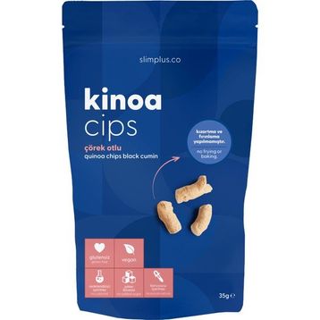 Slim Plus 35 gr Glutensiz Çörek Otlu Kinoa Cipsi