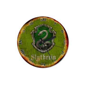 Slytherin Harry Potter Tasarım Duvar Saati