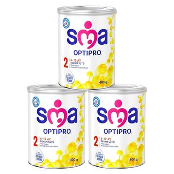 Sma 2 6-12 Ay 3x400 gr Çoklu Paket Bebek Devam Sütü