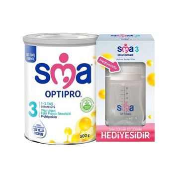 Sma Optipro 3 800 gr Devam Sütü + Biberon