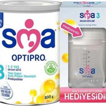Sma Optipro 3 800 gr Devam Sütü + Biberon