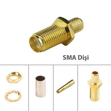 SMA RG58 Tipi Dişi Konnektör
