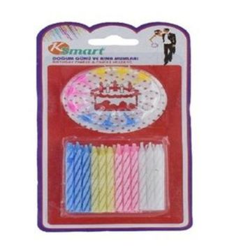 Smart 24'lü Doğum Günü Pasta Mumu