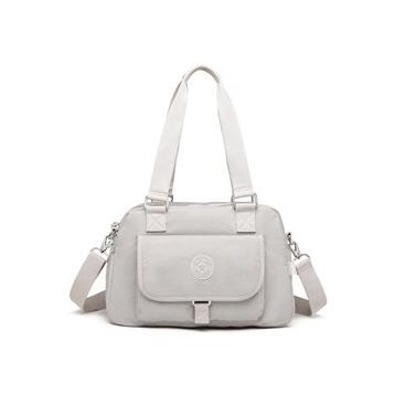 Smart Bags 1122 Buz Gri Krinkıl Kumaş Kadın Çantası