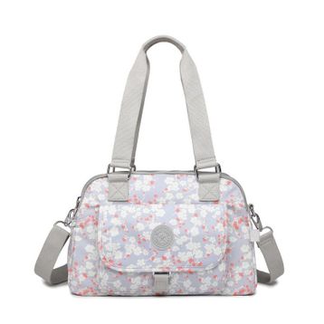 Smart Bags 1122 Buz Gri Krinkıl Kumaş Kadın Çantası