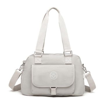 Smart Bags 1122 Buz Gri Krinkıl Kumaş Kadın Çantası