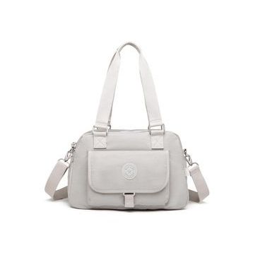 Smart Bags 1122 Buz Gri Krinkıl Kumaş Kadın Çantası