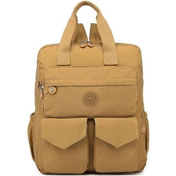 Smart Bags 1175 Taba Büyük Boy Krinkıl Kumaş Sırt Çantası