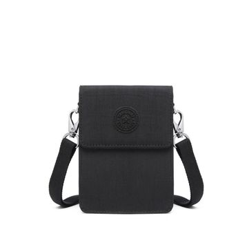 Smart Bags 3173 Küçük Krinkıl Kumaş Siyah Telefonluk Kadın Çantası