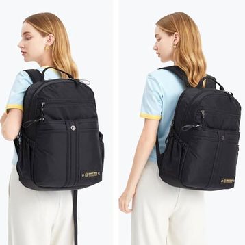 Smart Bags 8718 Siyah Büyük Boy Okul Boyu Unisex Sırt Çantası