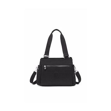 Smart Bags SMB1125 Krinkıl Siyah Kadın Omuz Çantası