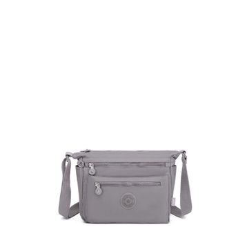 Smart Bags SMB1238 Gri Krinkıl Kumaş Kadın Çapraz Askılı Çanta