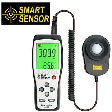Smart Sensor As 823 Spiral Kablolu Işık Ölçer Lüksmetre