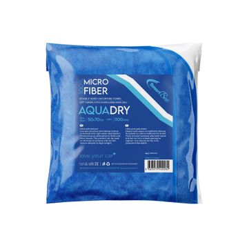 SmartBee Aquadry Çift Taraflı 50x70 cm 1100GSM - Mavi Oto Kurulama Havlusu