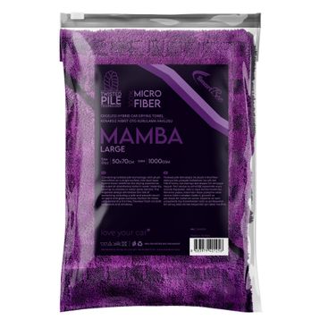 SmartBee Mamba Çift Kat Hybrid Twisted Pile 50x70 cm 1000GSM – Mor Mikrofiber Oto Kurulama Havlusu