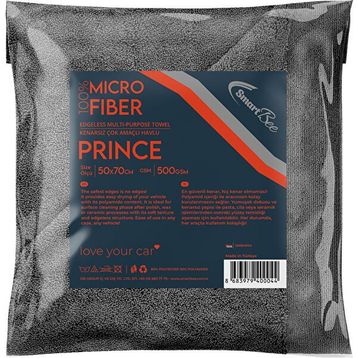 SmartBee Prince 50x70 cm 500GSM – Gri Kenarsız Oto Kurulama Havlusu