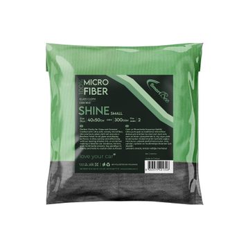 SmartBee SHINE 2’li 40x50 cm 300GSM – Yeşil/Gri Mikrofiber Kalın Oto Cam Bezi