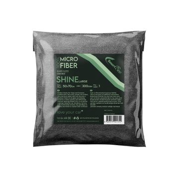 SmartBee SHINE 50x70 cm 300GSM Gri Mikrofiber Kalın Oto Cam Bezi